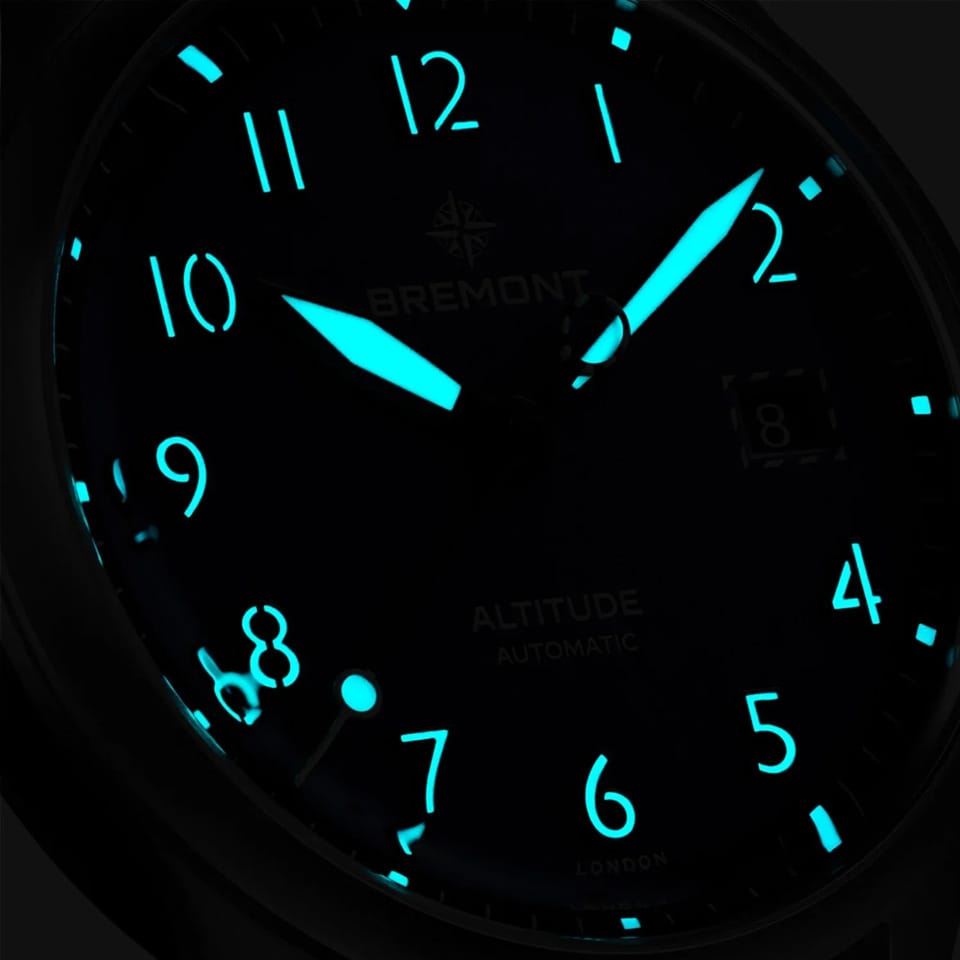 Bremont Altitude Automatic 39mm Watch ALT39-DT-SS-BL-L-S