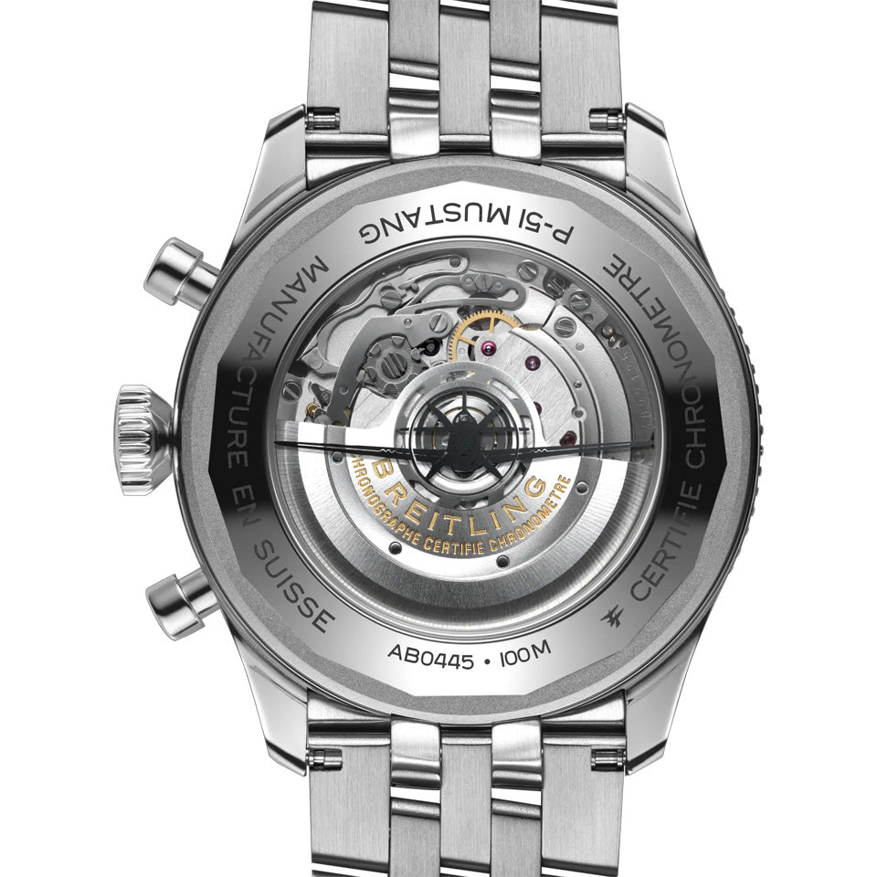 Breitling Super AVI Automatic Chronograph 46mm Watch AB04453A1B1A1