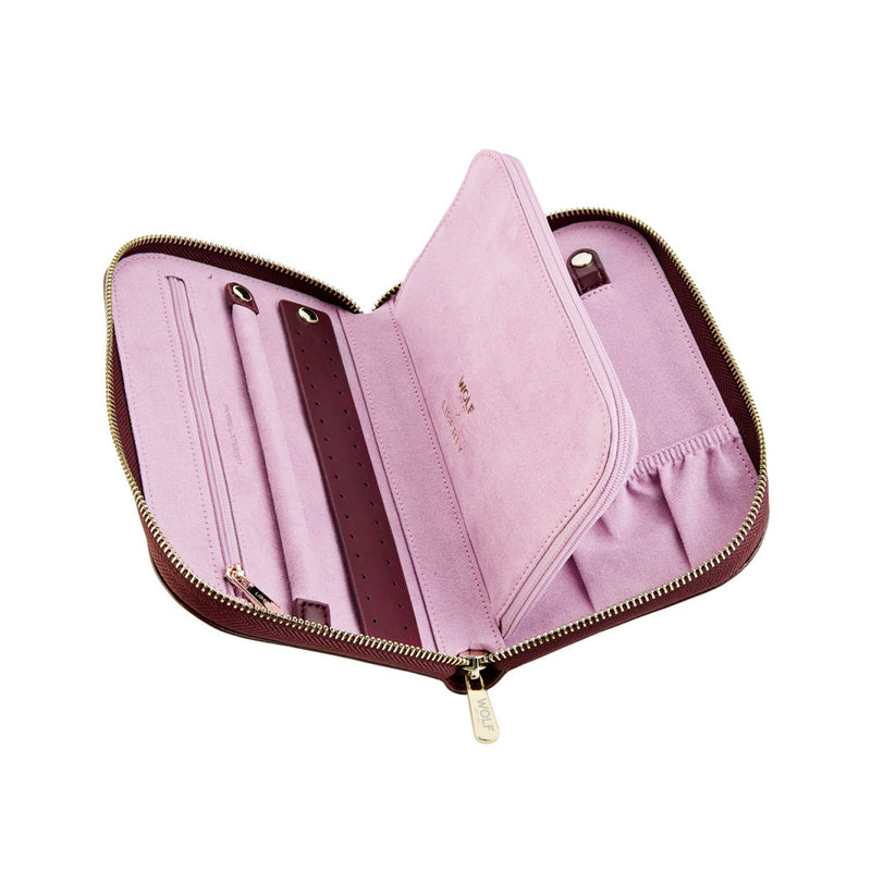 WOLF X LIBERTY Ianthe Large Jewellery Portfolio Burgundy