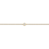 Diamond Solitaire Bezel Set Bracelet in 18ct Yellow Gold