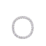 Initial Diamond Pendant in 18ct White Gold