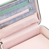 WOLF X LIBERTY Julia Interior Print Medium Jewellery Zip Case Sage Green