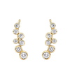 0.48 Carat Diamond Scattered Bezel Set Earrings in 18ct Yellow Gold