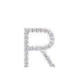 Initial Diamond Pendant in 18ct White Gold