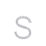 Initial Diamond Pendant in 18ct White Gold