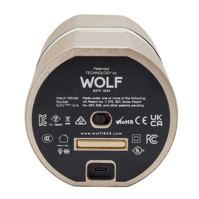 Wolf "The Rocket" Automatic Champagne Watch Winder