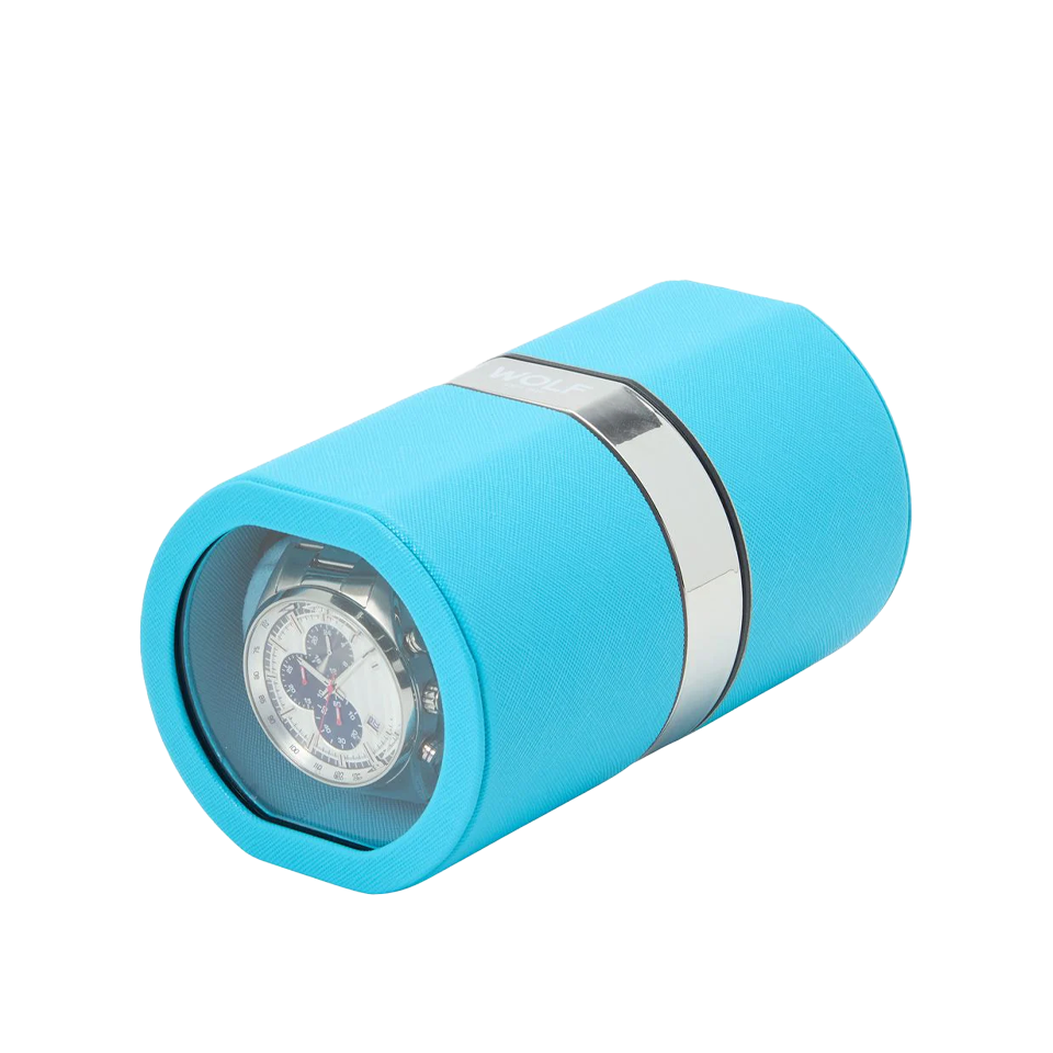 Wolf "The Rocket" Automatic Blue Watch Winder