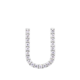 Initial Diamond Pendant in 18ct White Gold
