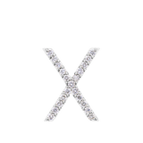Initial Diamond Pendant in 18ct White Gold