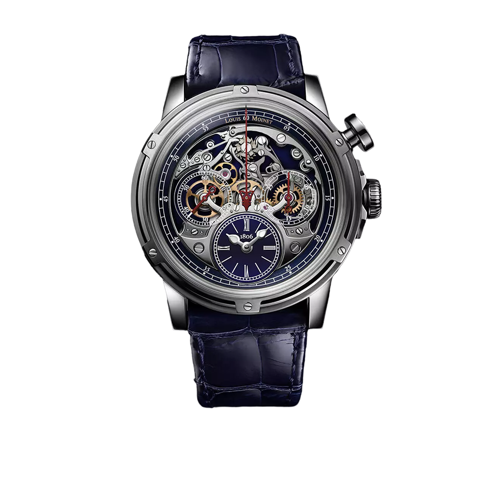 Louis Moinet Memoris Superlight Midnight Blue 46.00MM