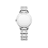 Baume & Mercier Classima Quartz 31mm Watch MOA10335 back of case with baume and mercier classima inscribed. 