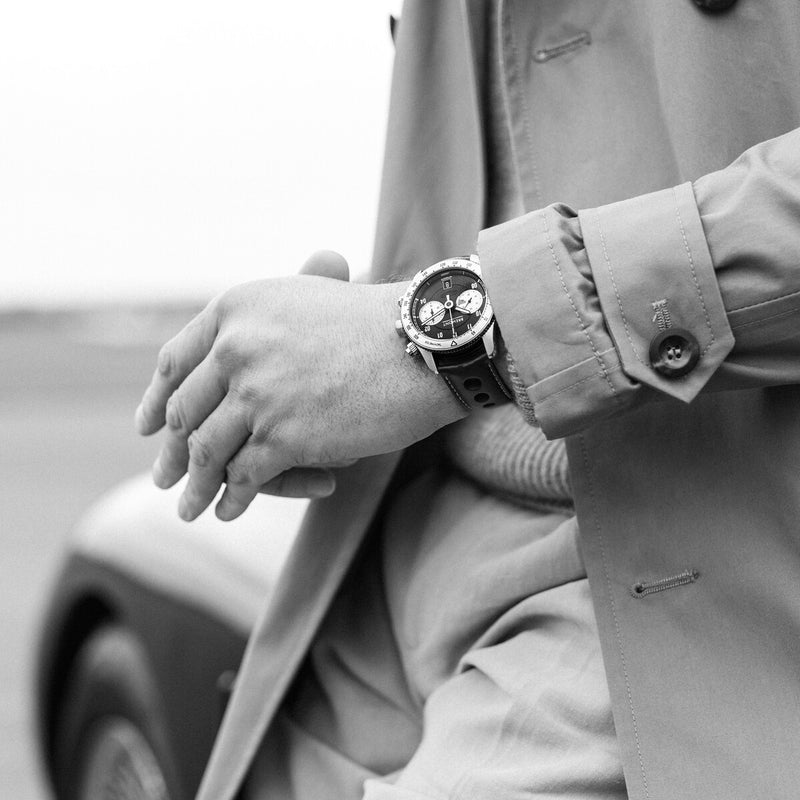 Bremont Jaguar C-type Hardy Brothers Jewellers on wrist