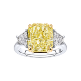 VAULT 7.44ct Yellow Diamond and 1.04ct Diamond Ring in 18ct Yellow and White Gold
