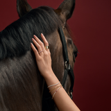 Ruby and Diamond Oval Bracelet in 18ct Yellow Gold