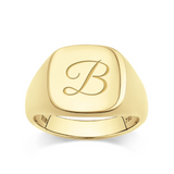 Square Signet Ring in 18ct Yellow Gold