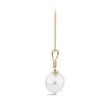 Australian South Sea Pearl and Diamond Pendant in 18ct Yellow Gold