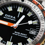 DOXA SUB 300T Sharkhunter Automatic 42.50mm Watch 840.10.101.10 - close up of dial showing date display