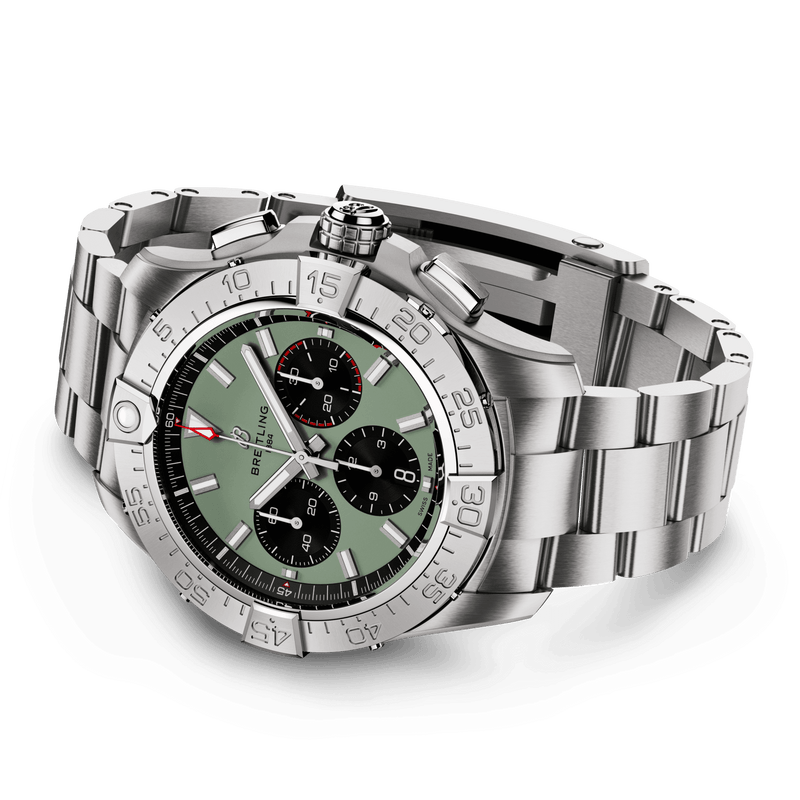 Breitling Avenger B01 Chronograph Stainless Steel Green 44.00MM Breitling