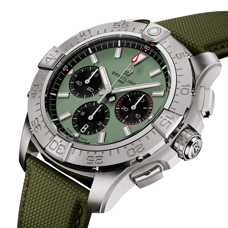 Breitling Avenger B01 Chronograph Stainless Steel Green 44.00MM Breitling