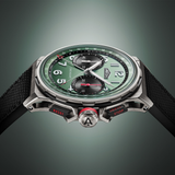 Hardy Brothers Jewellers Angelus Chronodate Titanium Green Watch 0CDZF.F01A.K009B