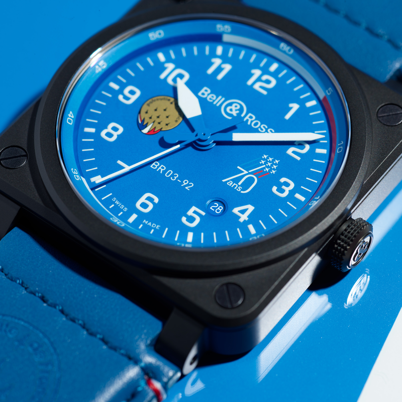 Bell & Ross BR 03-92 Patrouille De France 70th Anniversary BR0392-PAF7-CE/SCA Hardy Brothers Jewellers