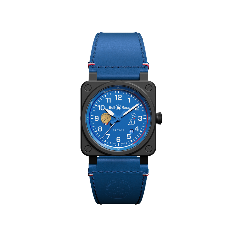 Bell & Ross BR 03-92 Patrouille De France 70th Anniversary BR0392-PAF7-CE/SCA Hardy Brothers Jewellers