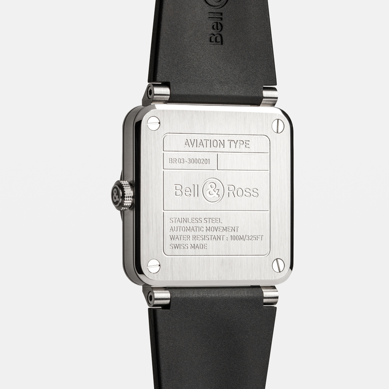 Bell & Ross BR 03 Black Steel 41.00mm BR03A-BL-ST/SRB Hardy Brothers Jewellers