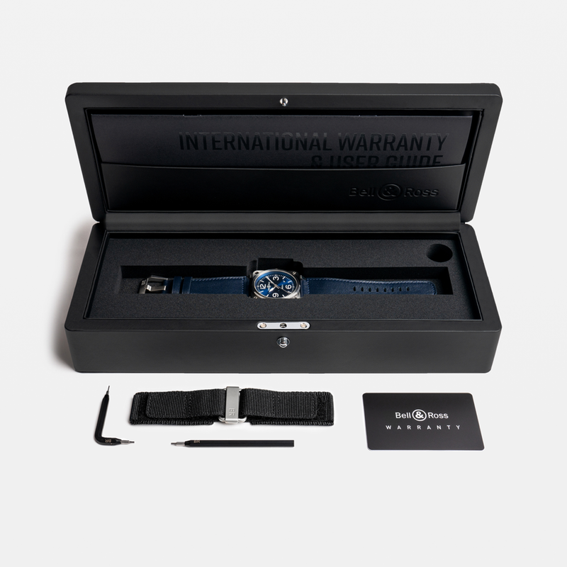 Bell & Ross BR 03 Blue Steel 41.00mm BR03A-BLU-ST/SCA Hardy Brothers Jewellers