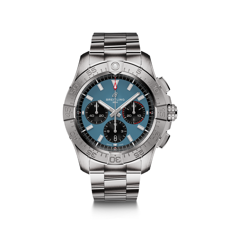 Breitling Avenger B01 Chronograph 44.00MM Blue Dial Stainless Steel Bracelet AB0147101C1A1