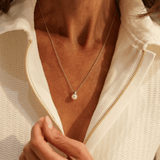 Akoya Pearl and Diamond Necklace in 18ct White Gold