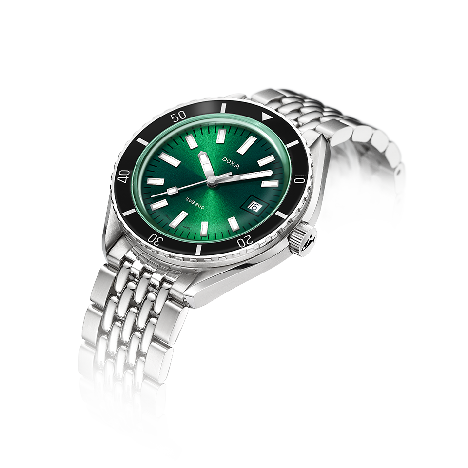 DOXA SUB 200 Sea Emerald Stainless Steel Bracelet 799.10.131.10