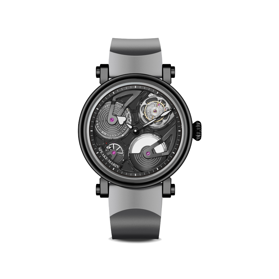 Speake Marin Openworked Tourbillon Black DLC 42MM