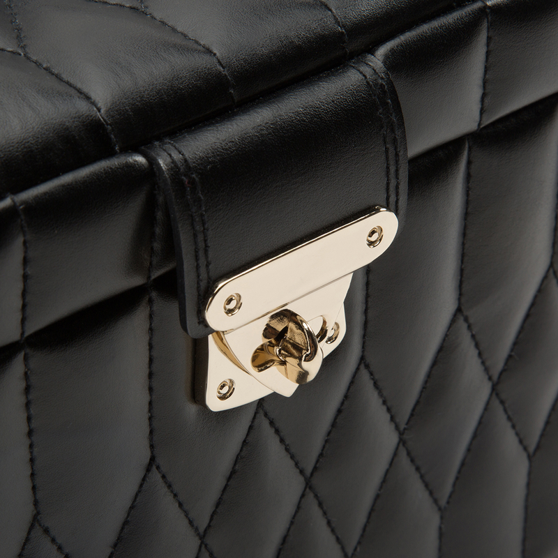 WOLF Caroline Medium Jewellery Case Black