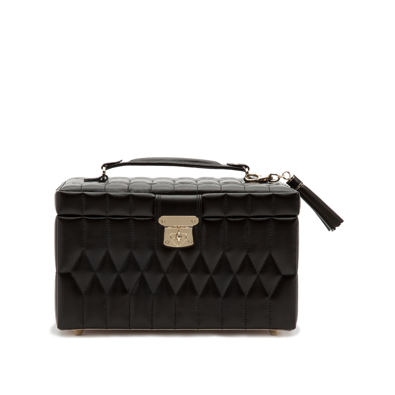 WOLF Caroline Medium Jewellery Case Black