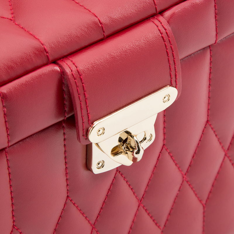 WOLF Caroline Medium Jewellery Case Red