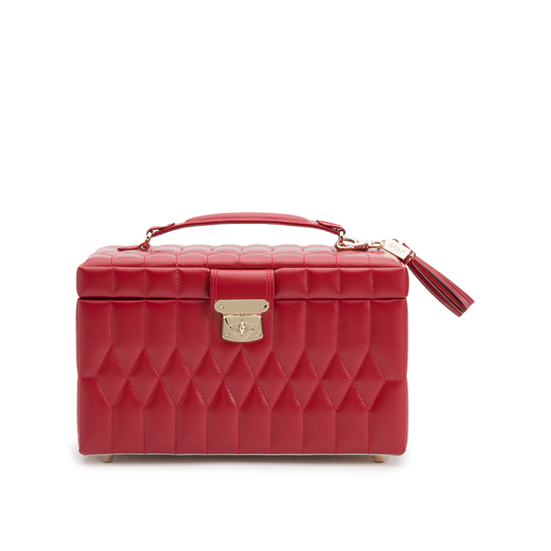 WOLF Caroline Medium Jewellery Case Red