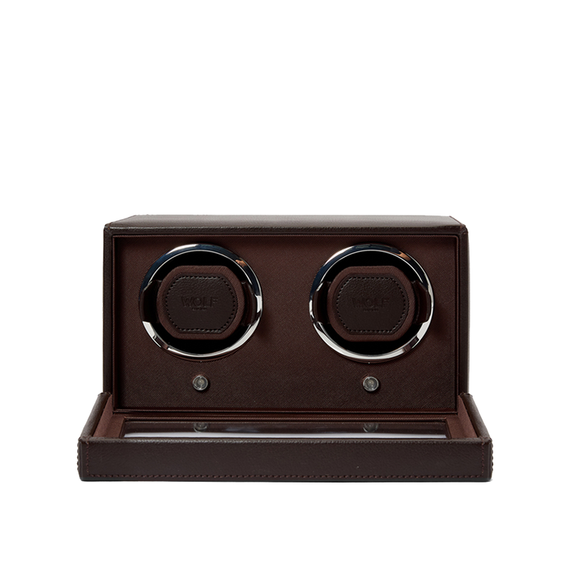 WOLF Cub Double Watch Winder with Cover'