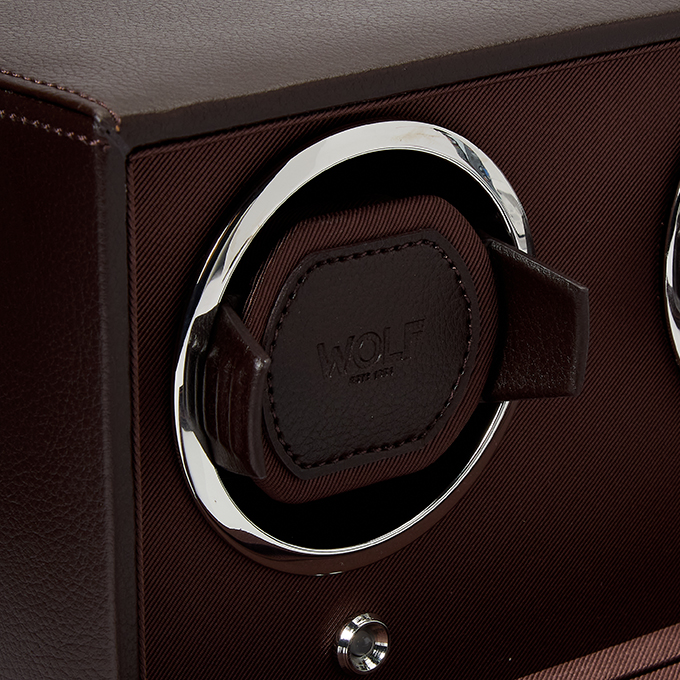 WOLF Cub Double Watch Winder with Cover