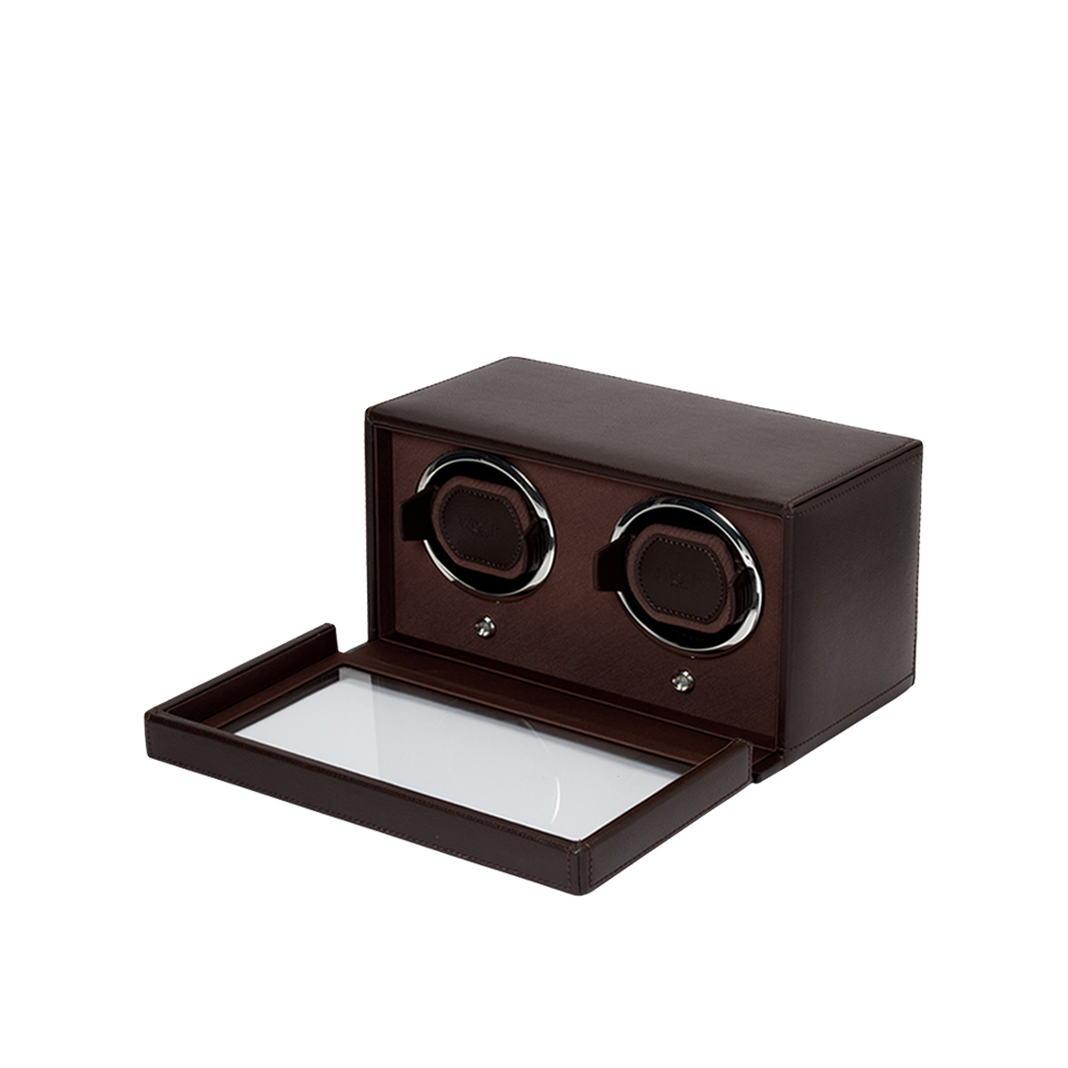 WOLF Cub Double Watch Winder with Cover