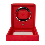 WOLF Cub Single Watch Winder with Cover Tutti Frutti Red