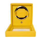 WOLF Cub Single Watch Winder with Cover Yellow