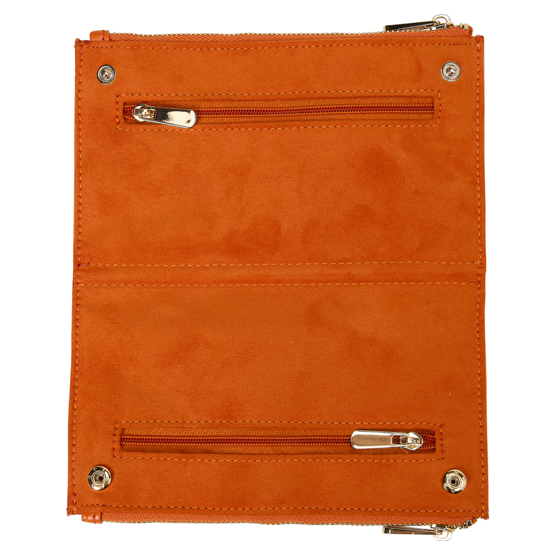 WOLF Maria Medium Jewellery Zip Case Orange