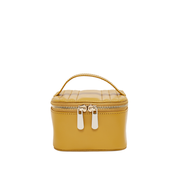 WOLF Maria Zip Jewellery Cube Mustard