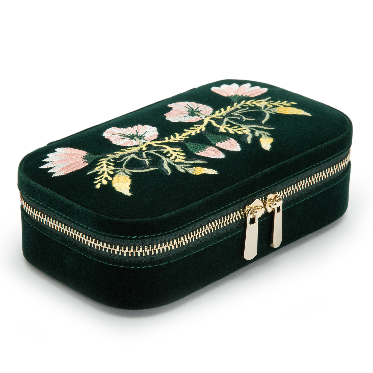 WOLF Zoe Forest Green Travel Zip Case