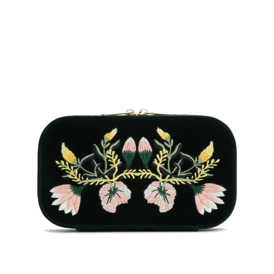 WOLF Zoe Forest Green Travel Zip Case