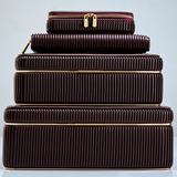 WOLF Bella Zip Jewellery Case Bordeaux
