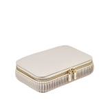 WOLF Bella Zip Jewellery Case Bone