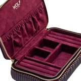 WOLF Bella Zip Jewellery Case Bordeaux