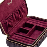 WOLF Bella Zip Jewellery Case Bordeaux