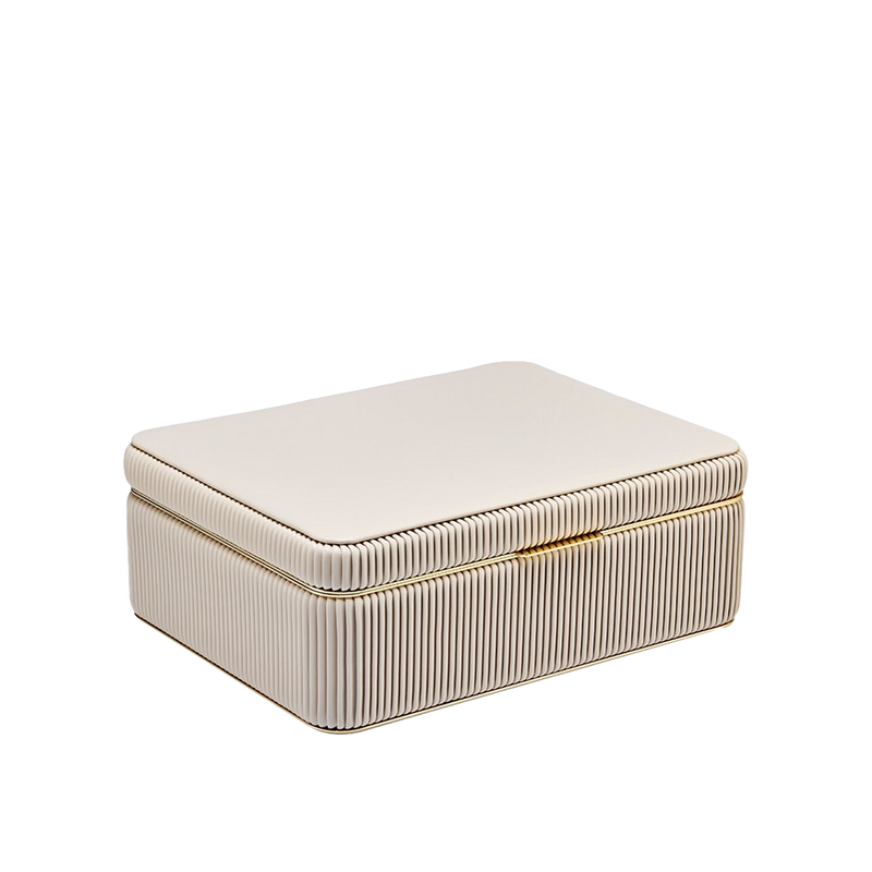 WOLF Bella Large Jewellery Box Bone